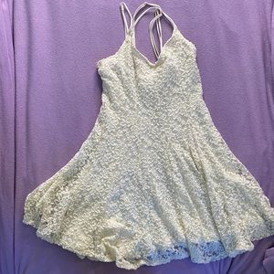 White lace dress